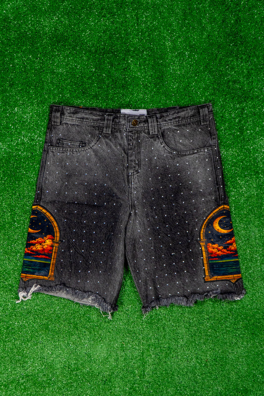 "Starry Night" Jean Shorts