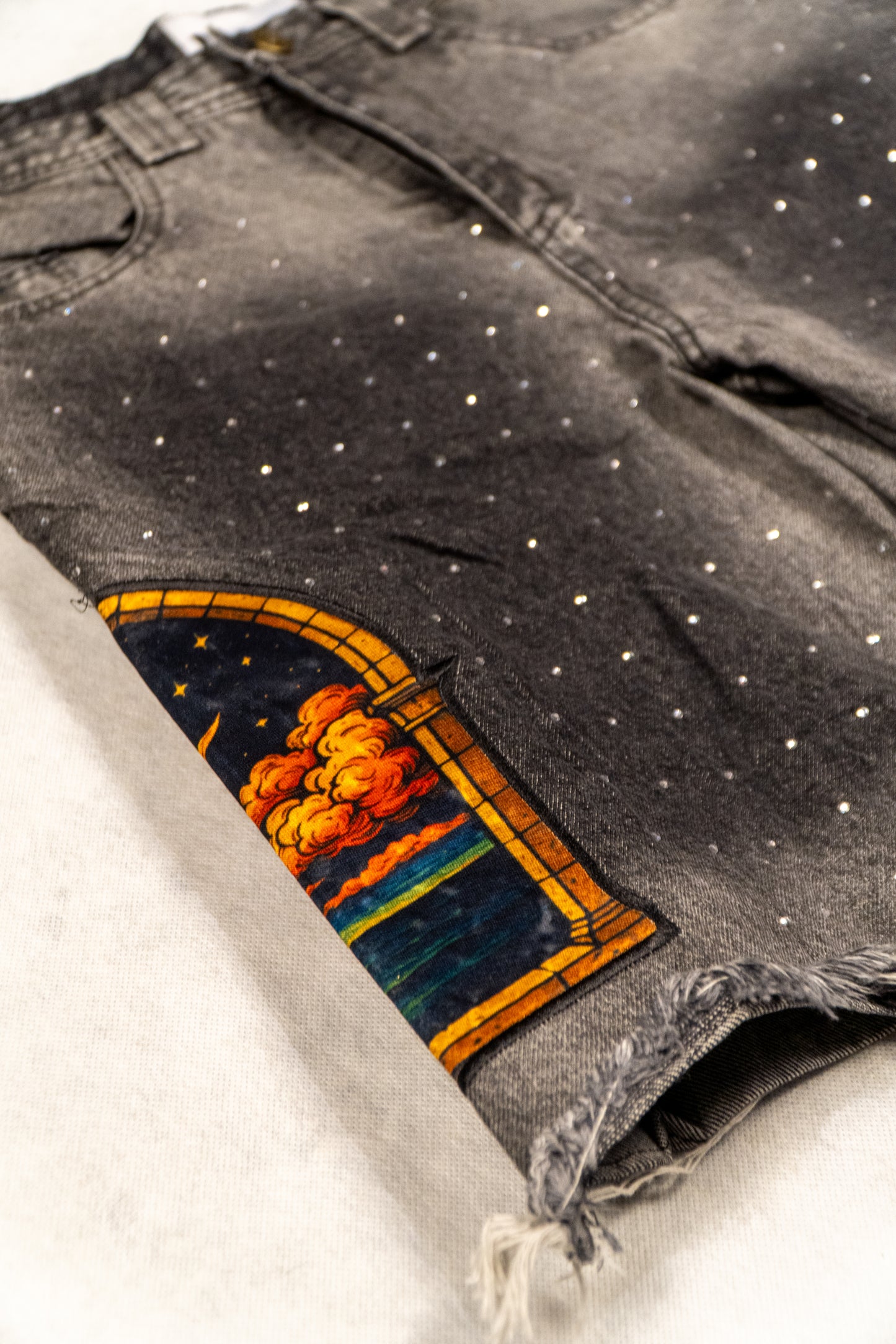 "Starry Night" Jean Shorts