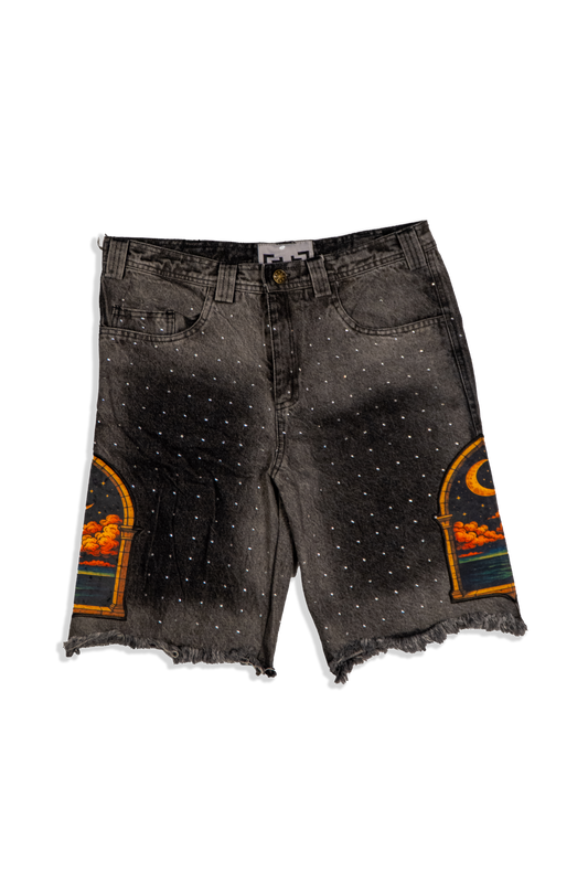 "Starry Night" Jean Shorts